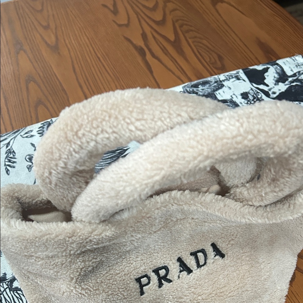 Prada Teddy Sherpa Mini Tote Bag - GWP - Picture 3 of 6